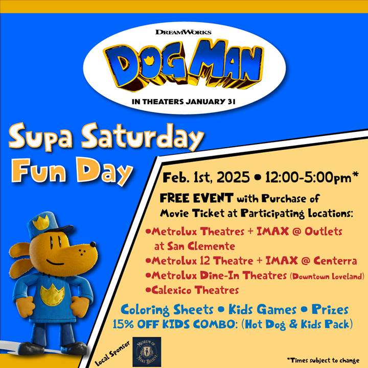 DOG MAN Supa Saturday Fun Day